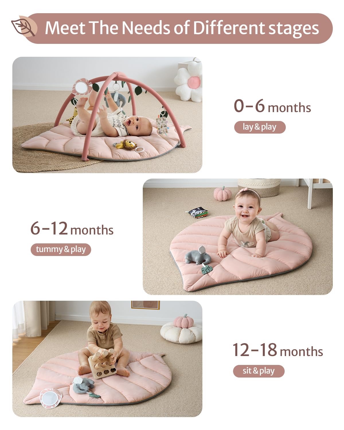 Blissful Diary elephant toy and cognitive mirror promote tactile play and self-awareness