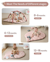Blissful Diary elephant toy and cognitive mirror promote tactile play and self-awareness