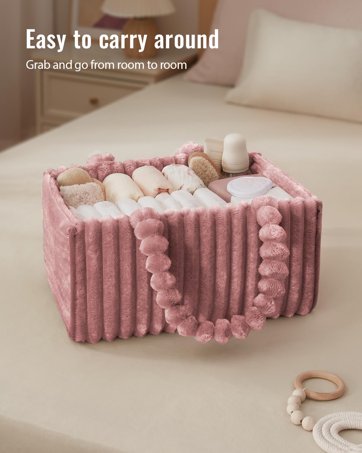 Blissful Diary diaper caddy portable-tote ready for on-the-go use