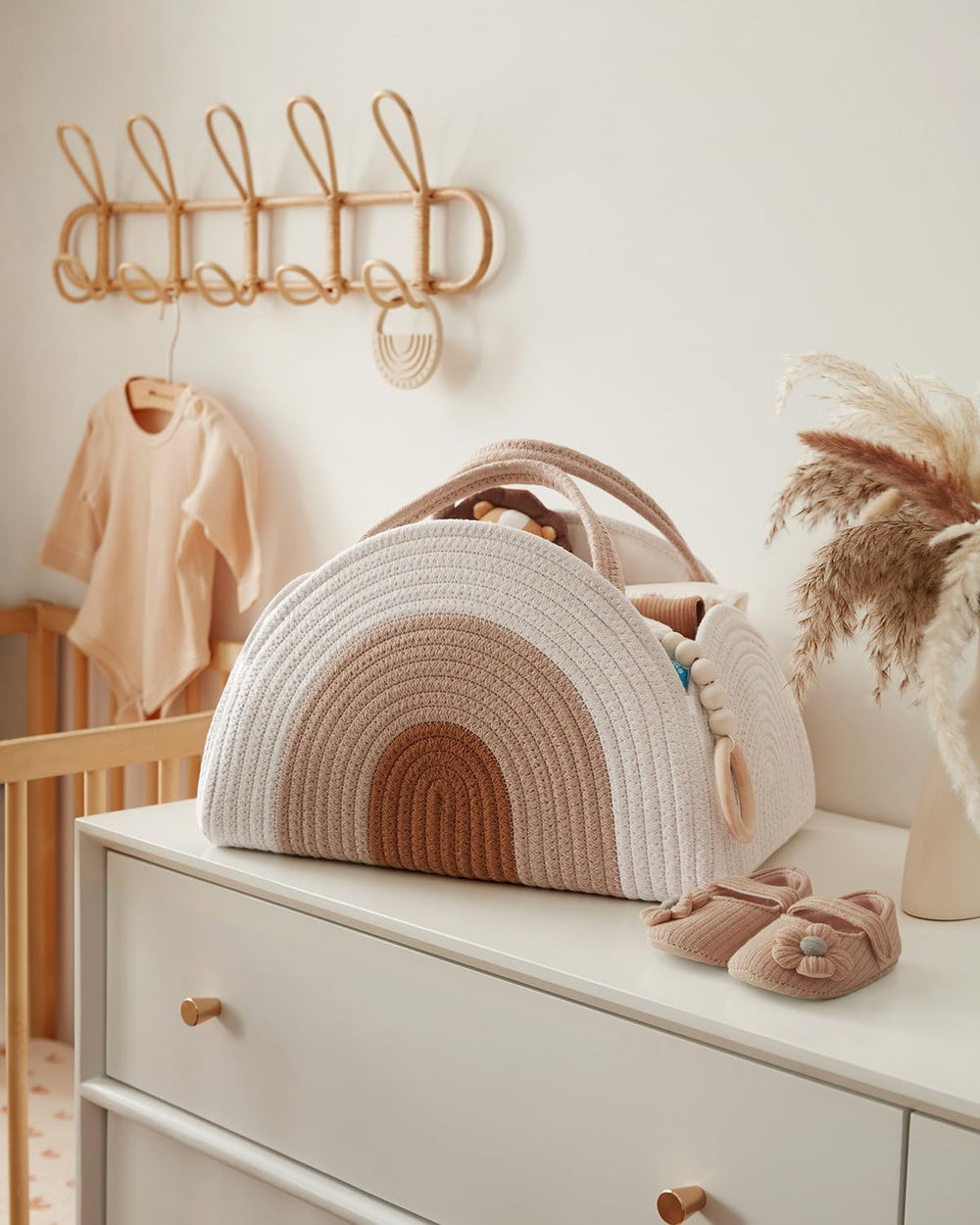 Blissful Diary diaper and wipes storage demonstrates spacious capacity and easy access.