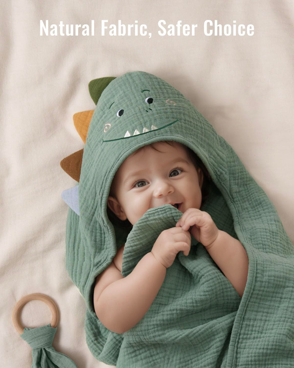 Blissful Diary dino hood design adds playful bath time charm