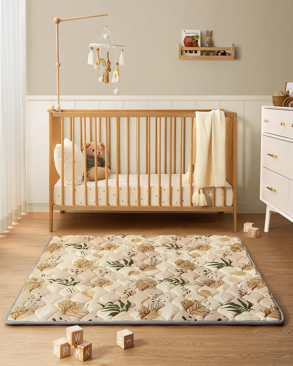 Blissful Diary earth-tone design suits modern nurseries and invites play.