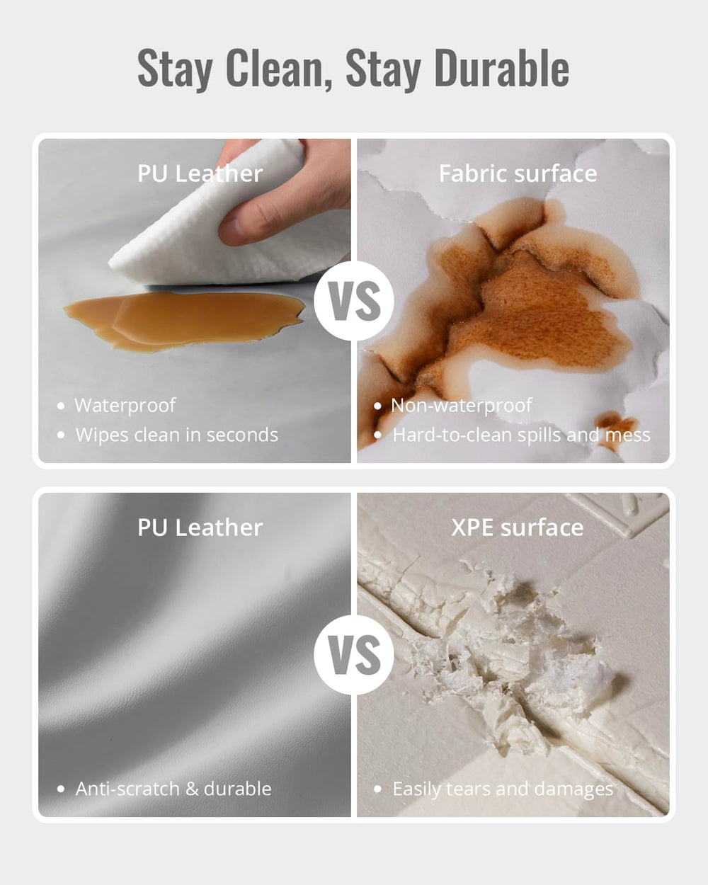 Blissful Diary easy-wipe surface ready for quick cleanups