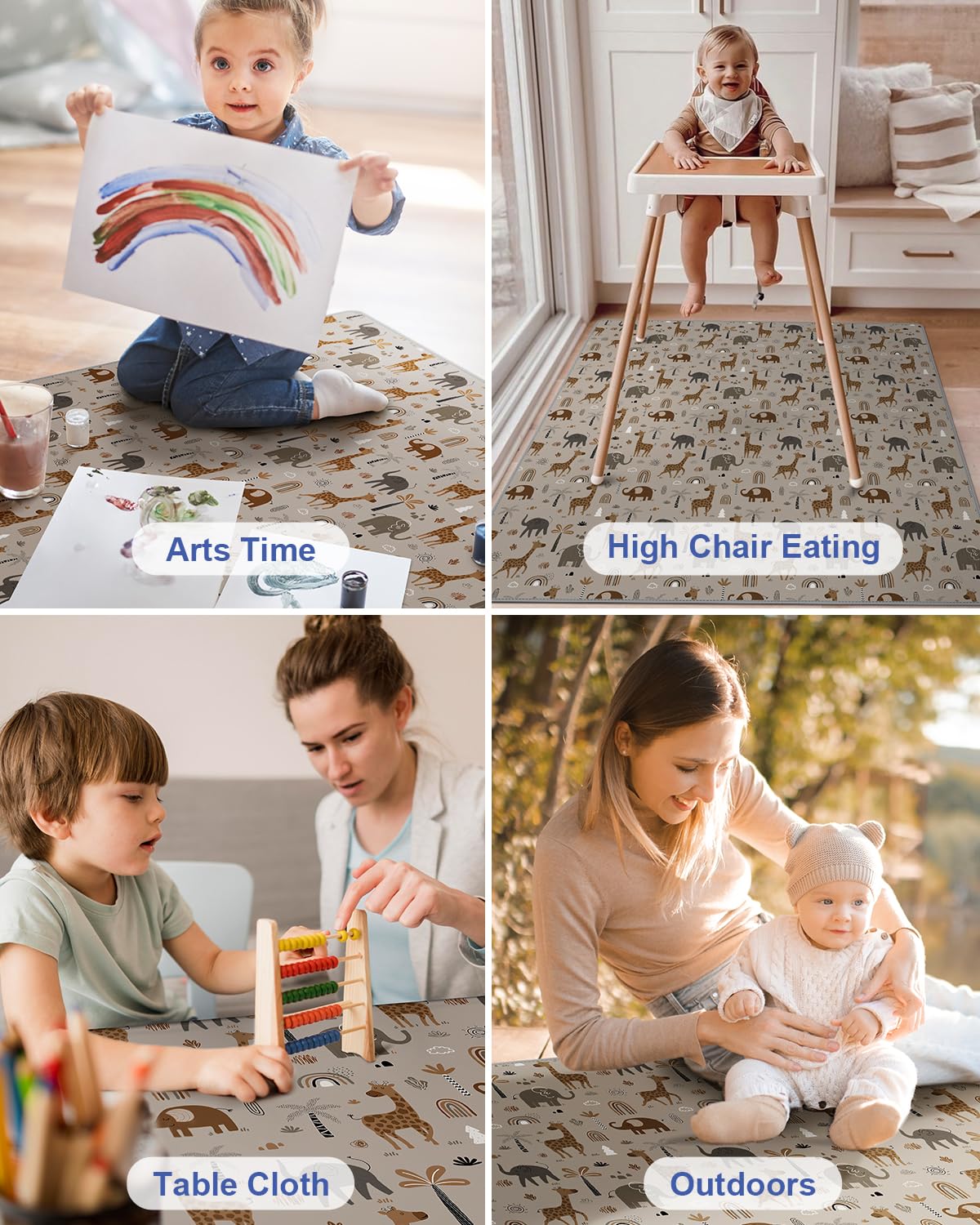 Blissful Diary elephant and giraffe design adds playful decor for kids