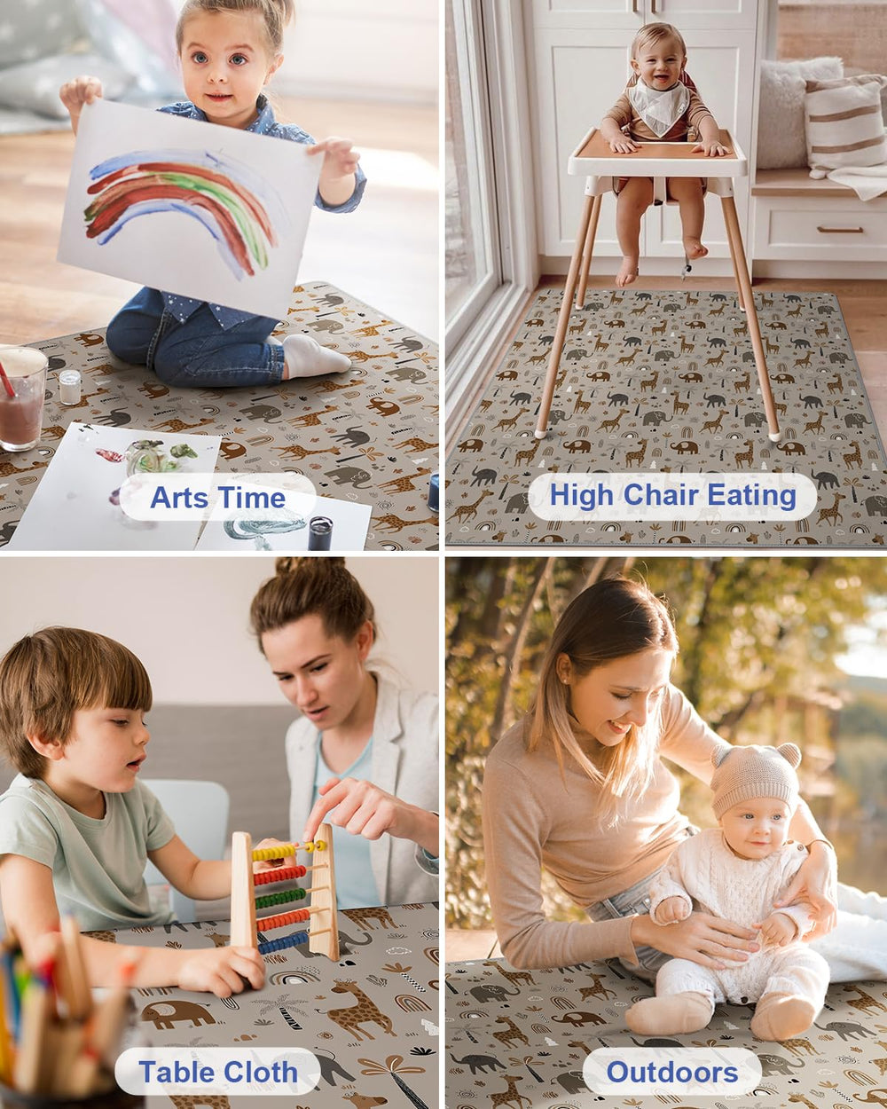 Blissful Diary elephant and giraffe design adds playful decor for kids