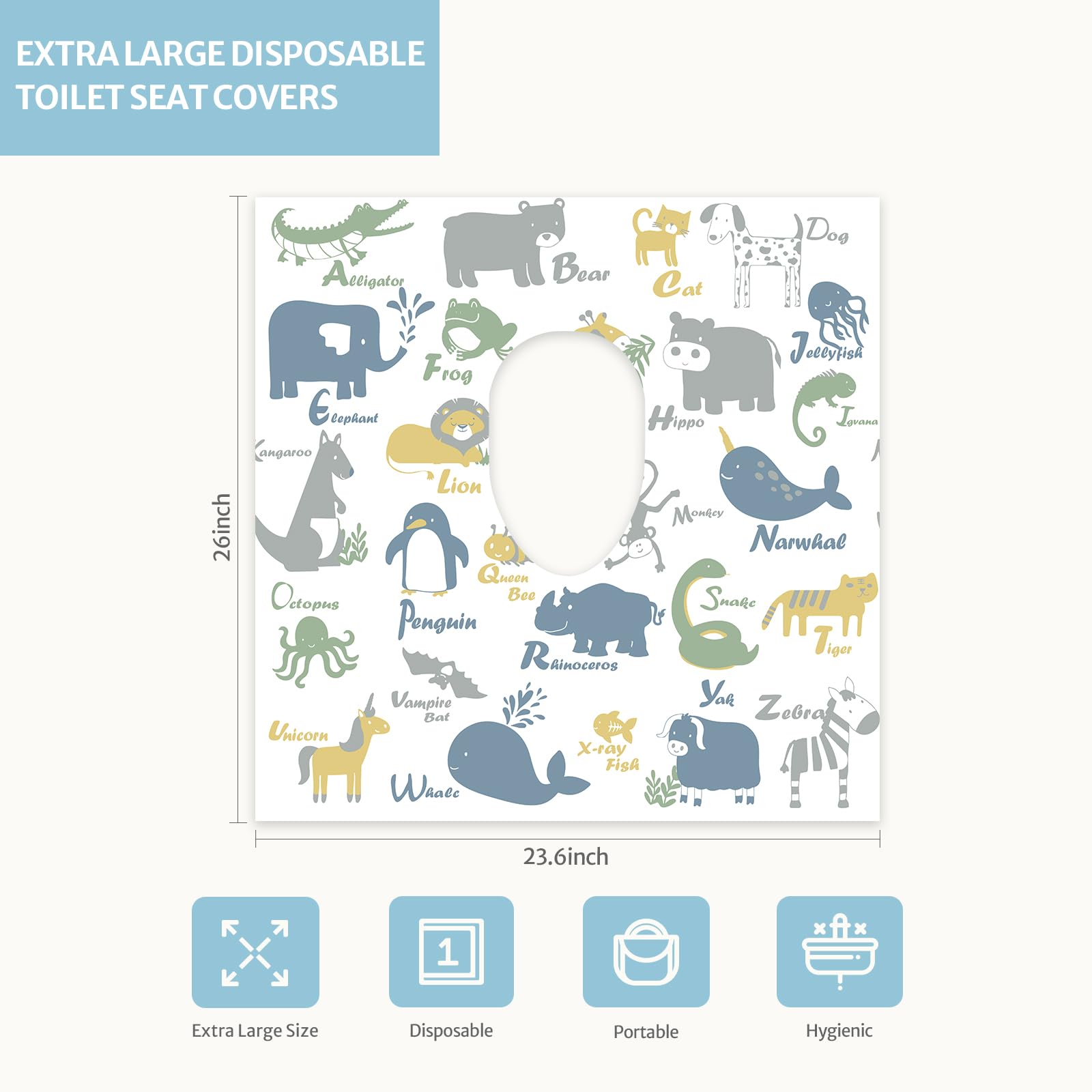 Blissful Diary extra-large toilet seat cover on seat provides full coverage for toddlers