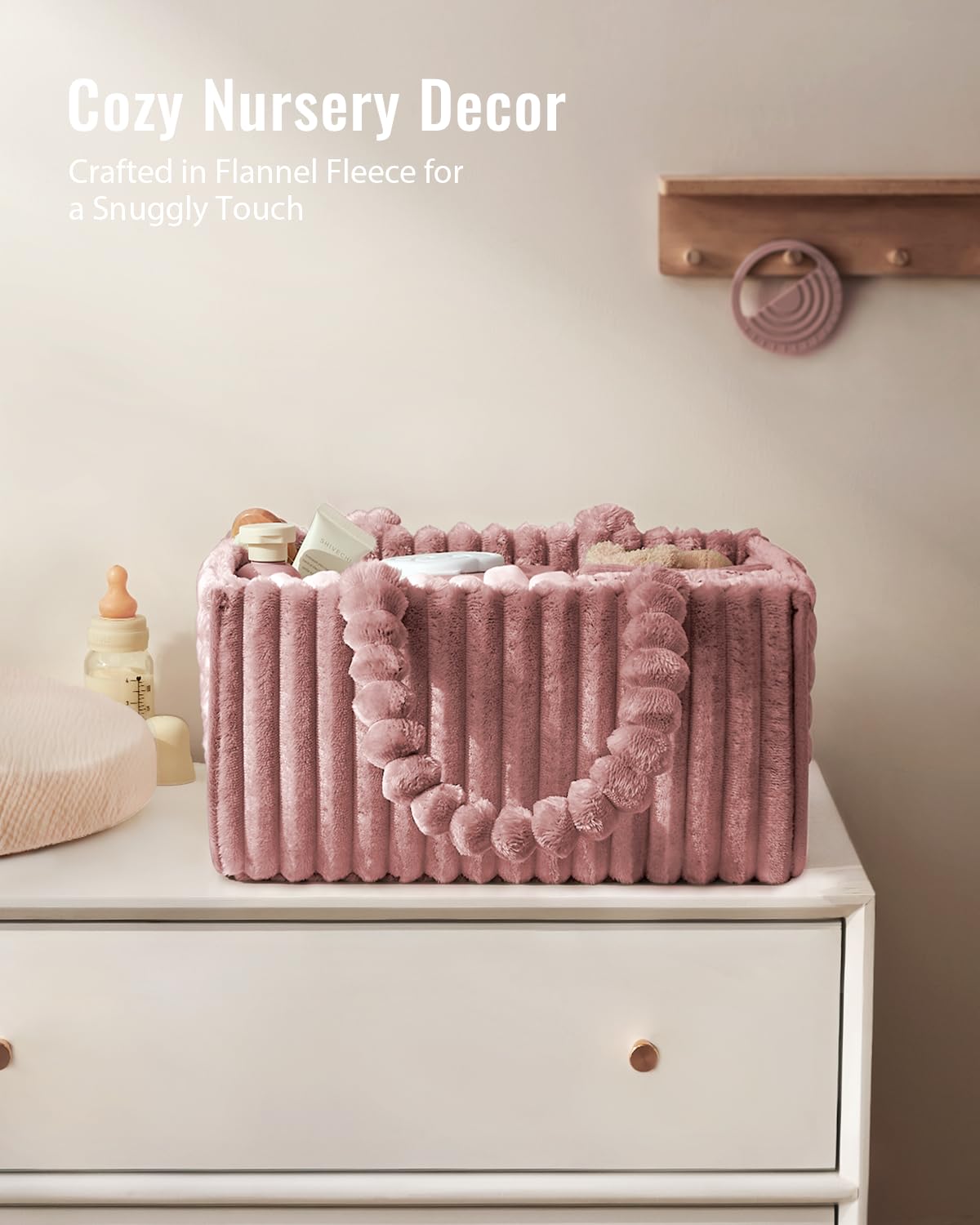 Blissful Diary flannel diaper caddy gift-packaging highlights ready-to-gift presentation
