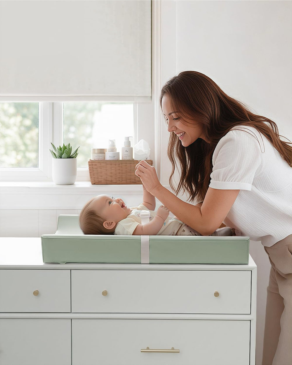 Blissful Diary foam padding delivers gentle support during every diaper change