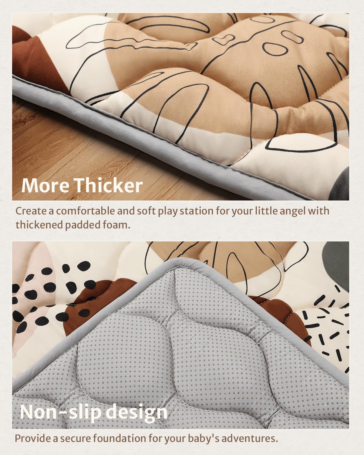 Blissful Diary foldable machine washable mat for easy cleanup