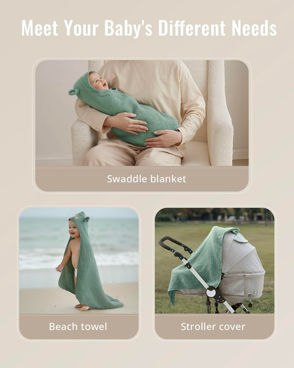 Blissful Diary muslin towel drying a baby after a bath