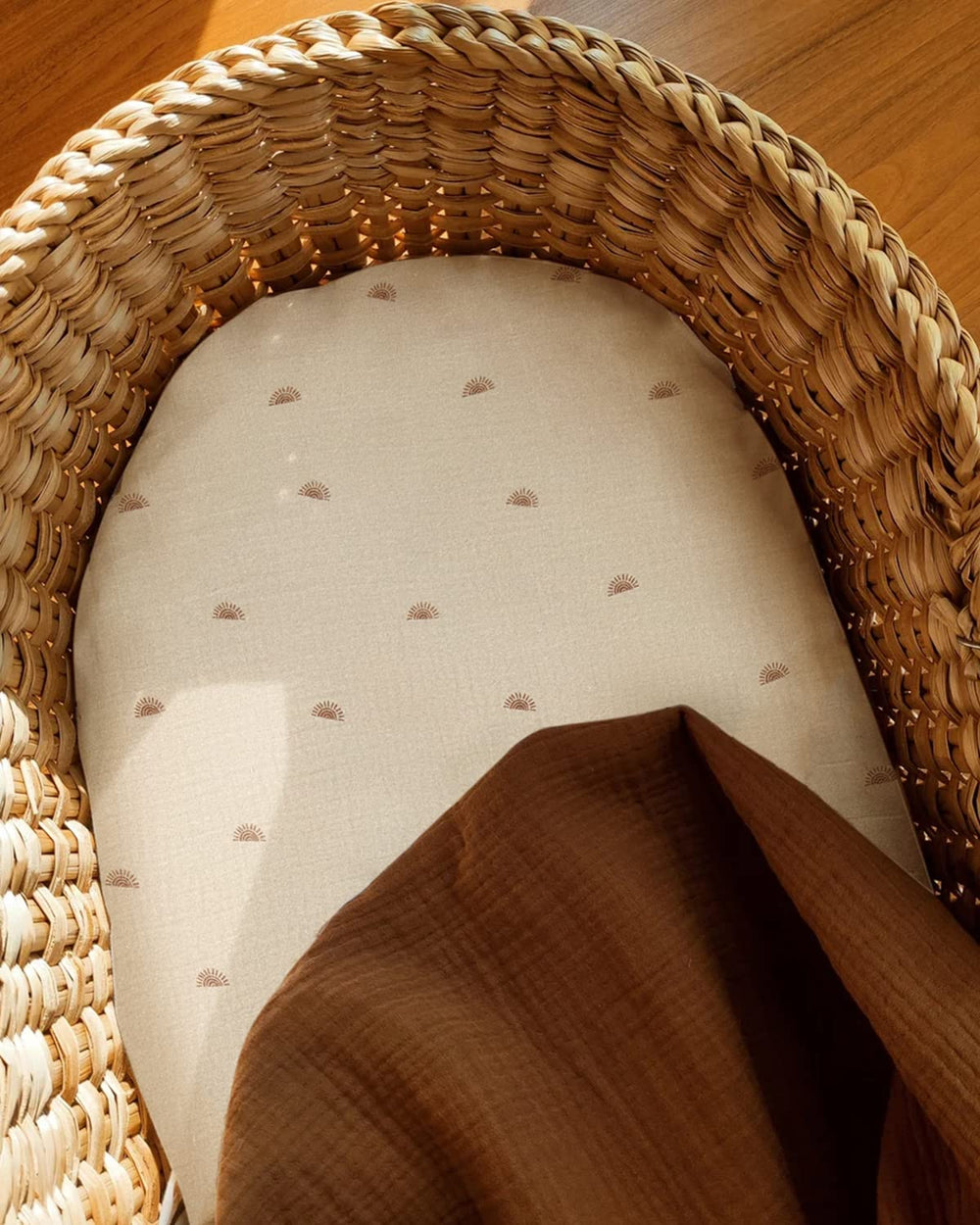 Blissful Diary soft cotton closeup, highlighting breathable muslin for sensitive baby skin.