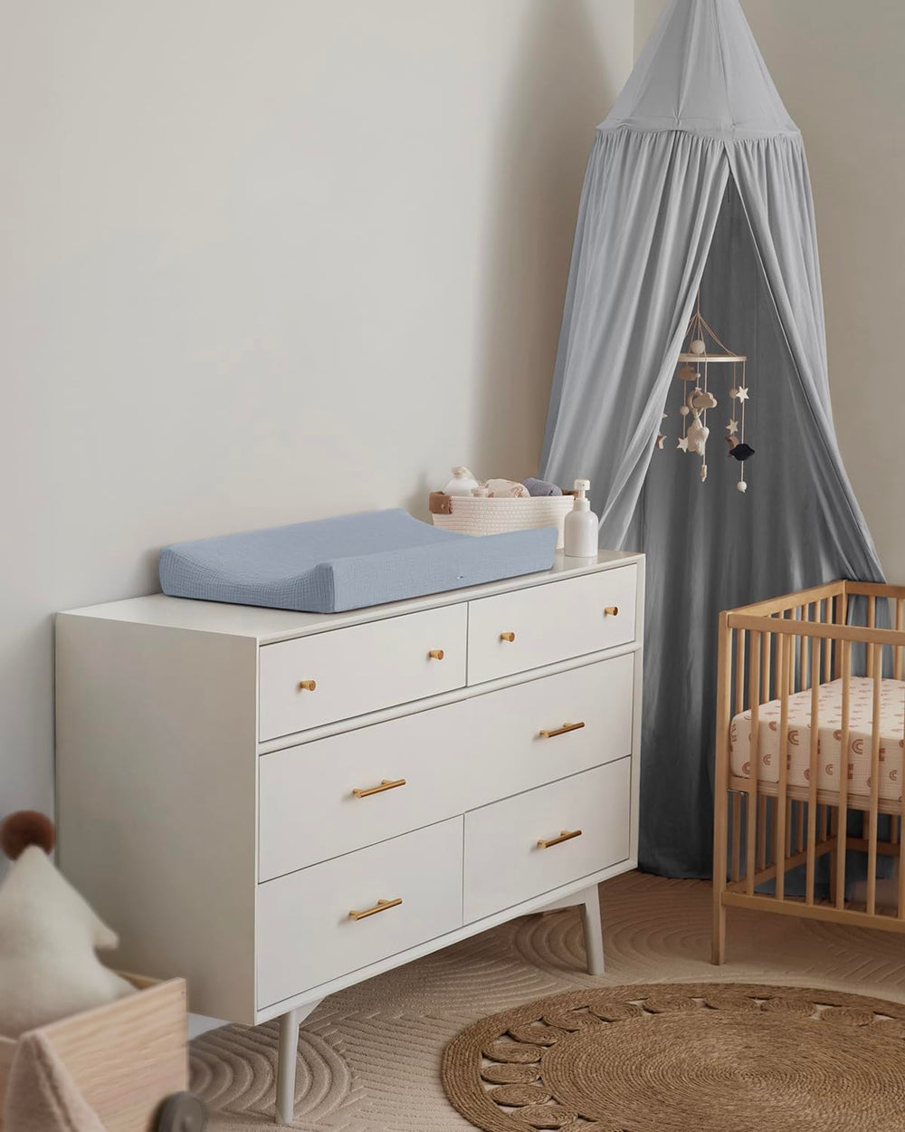 Blissful Diary muslin changing pad cover care and durability after wash