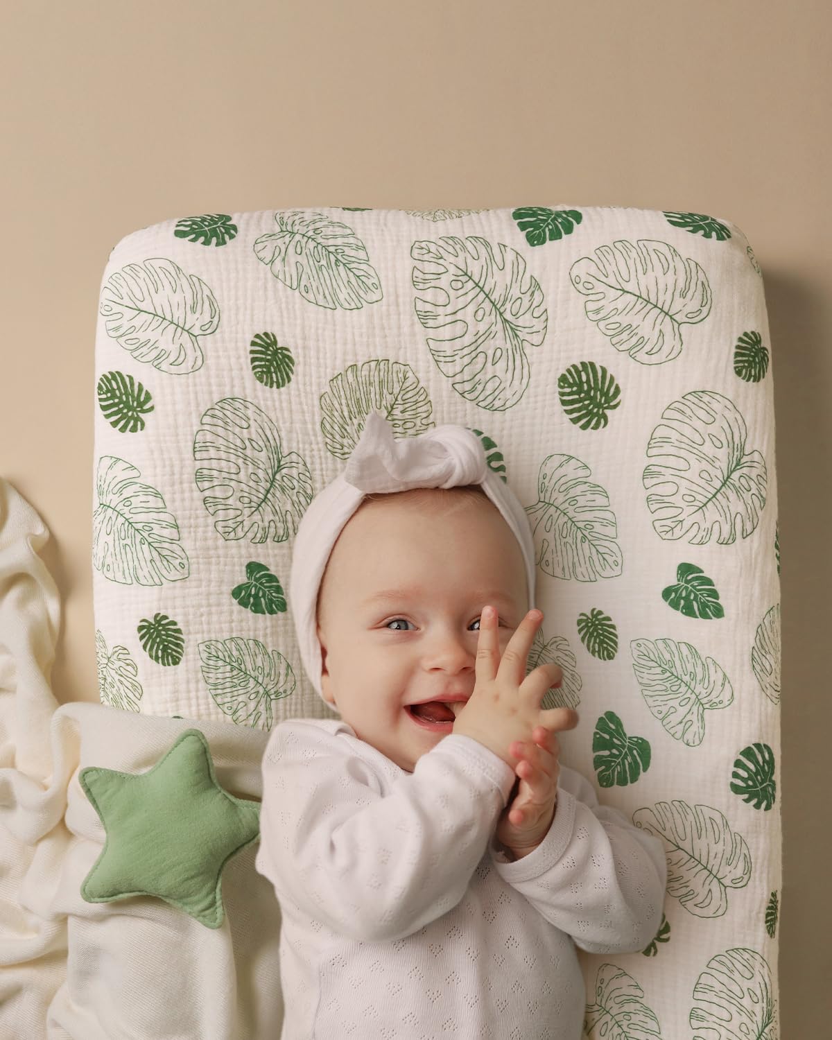 Blissful Diary close-up soft cotton highlights gentle touch ideal for baby's delicate skin.