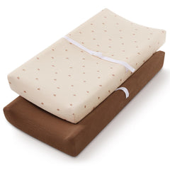 Blissful Diary muslin changing pad cover Sunshine close-up; ultra-soft fabric for baby's delicate skin