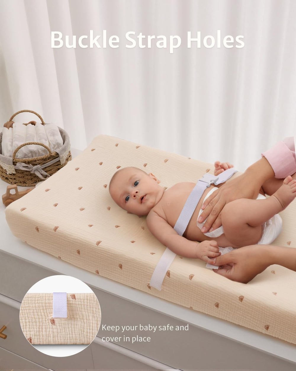 Blissful Diary muslin two-pack display; easy swap between outfits and moods