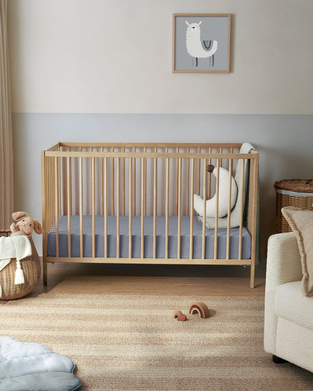 Blissful Diary muslin crib sheets 2-pack, convenient replacements for easy nursery updates