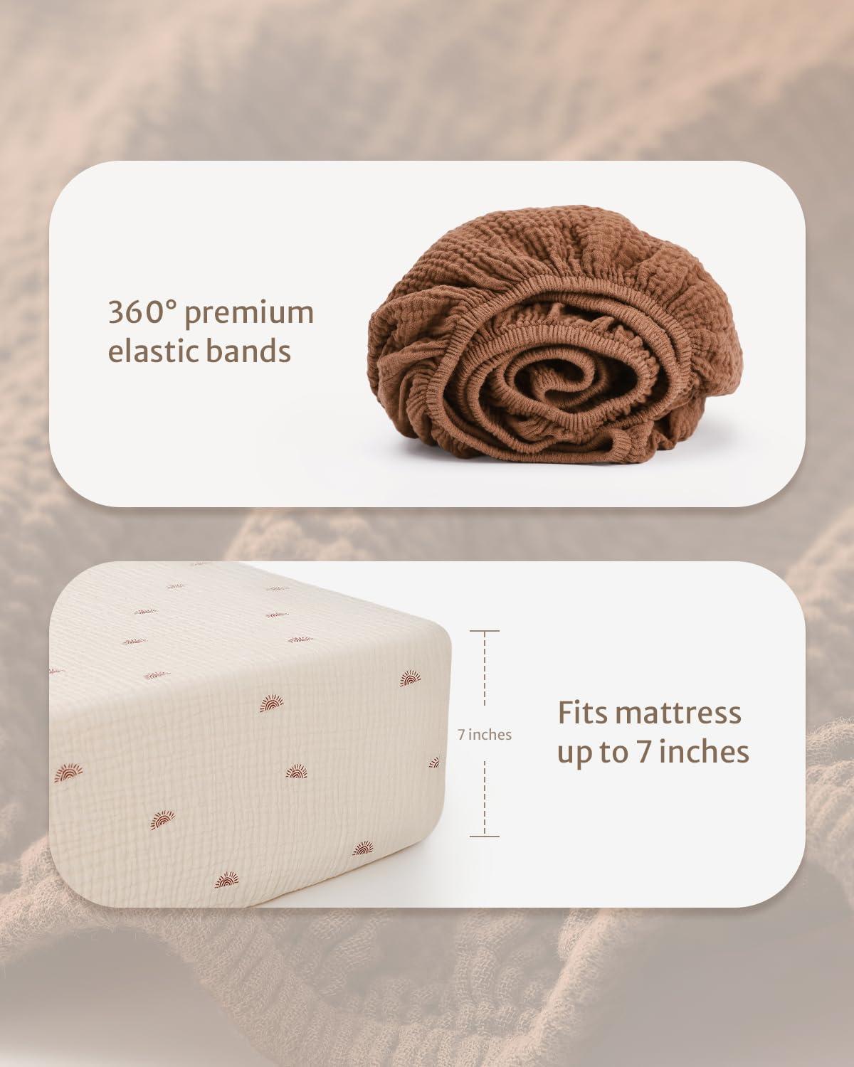 Blissful Diary 52x28 fit works with standard cribs and mattresses