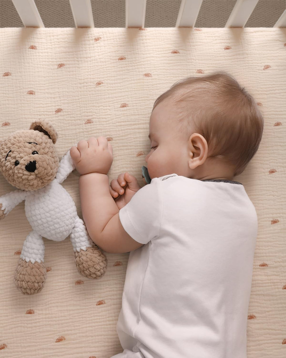 Blissful Diary boho neutral sheets showcase chic nursery while staying soft