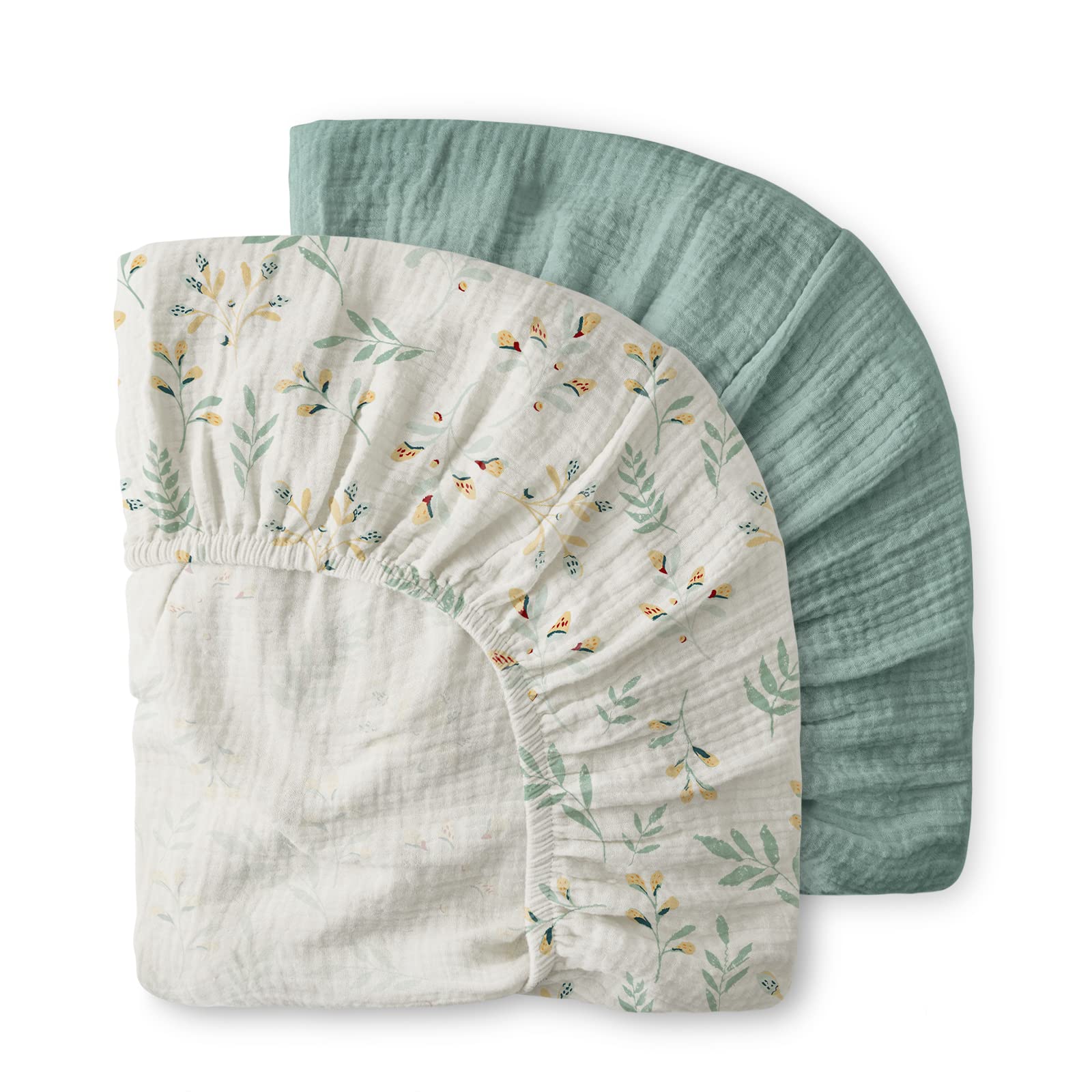 Blissful Diary muslin mini crib sheets suitable for boys and girls