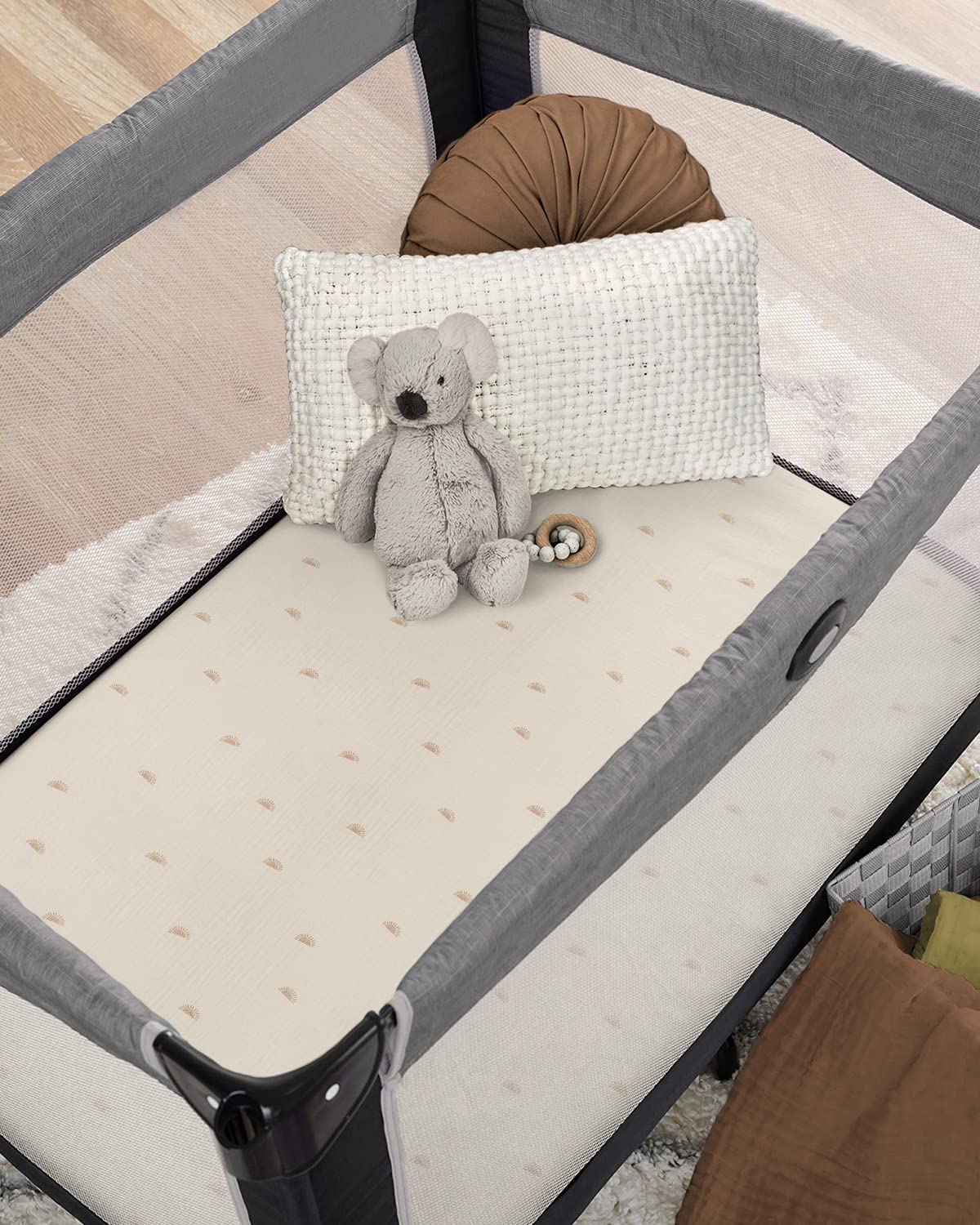 Blissful Diary muslin mini crib sheets care-wash demo emphasizes long-lasting comfort