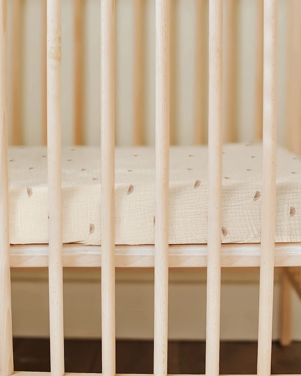 Blissful Diary muslin mini crib sheets pack of 2 simplifies quick changes