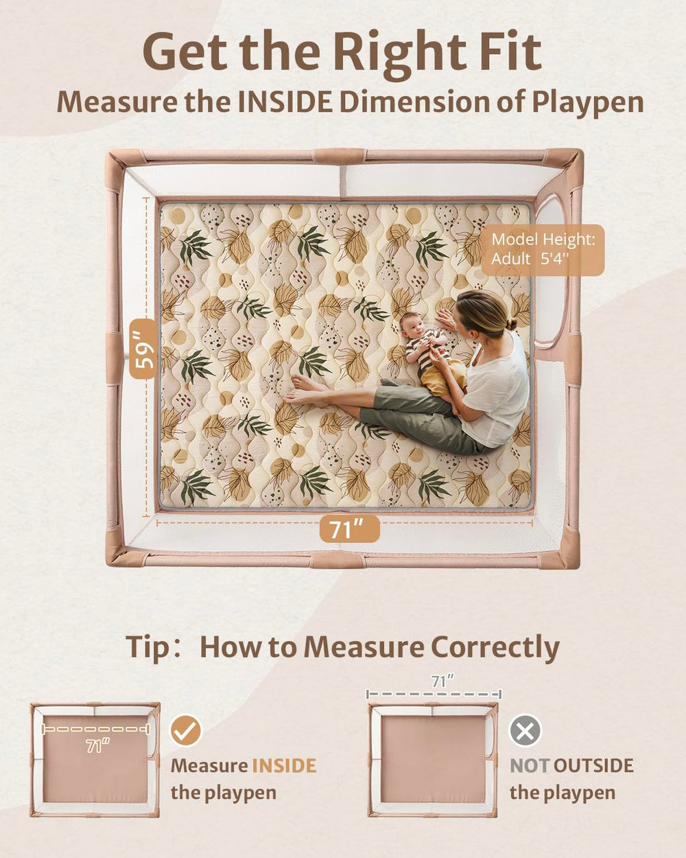Blissful Diary cushioned foam top visible on the play mat for soft landings