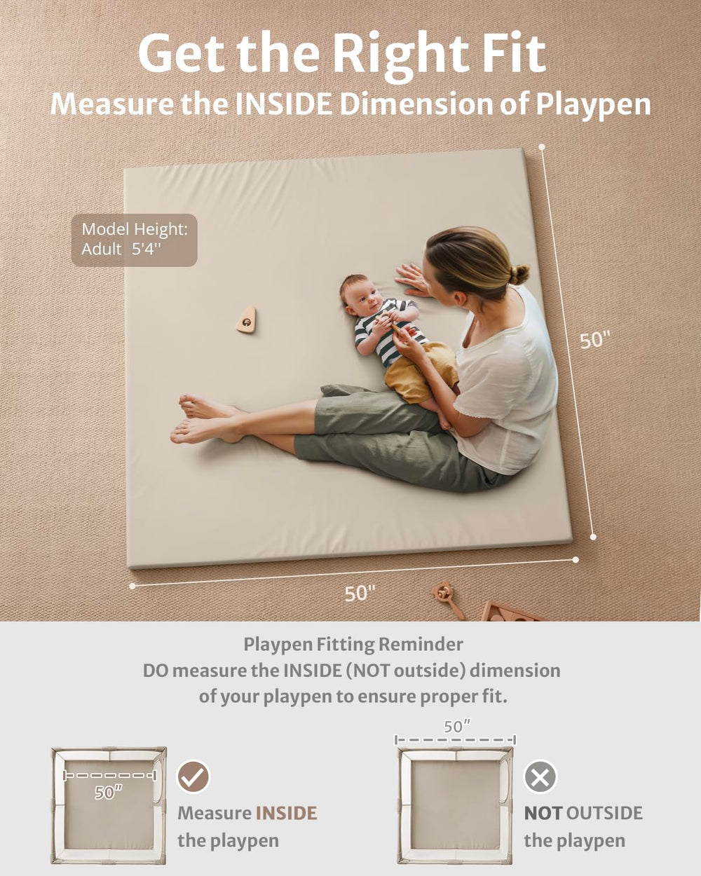Blissful Diary waterproof vegan leather play mat cleans easily with a damp cloth