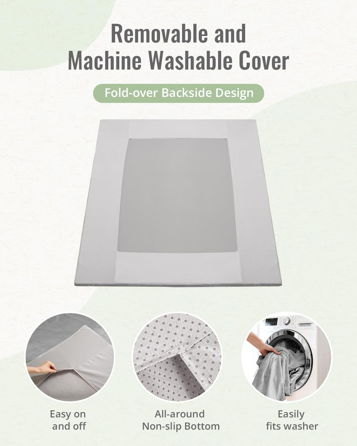 Blissful Diary non-slip backing keeps play area steady.