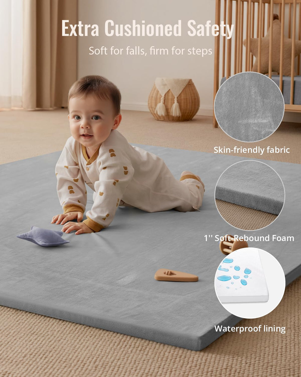 Blissful Diary play mat safety-testing emphasizes child-safe materials for peace of mind.