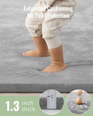 Blissful Diary play mat washable cover enables quick at-home refreshes.