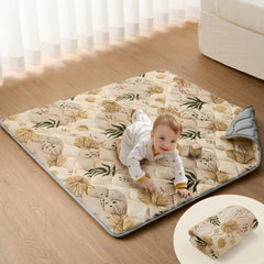 Blissful Diary foldable play mat for travel, portable 43-inch surface for on-the-go play