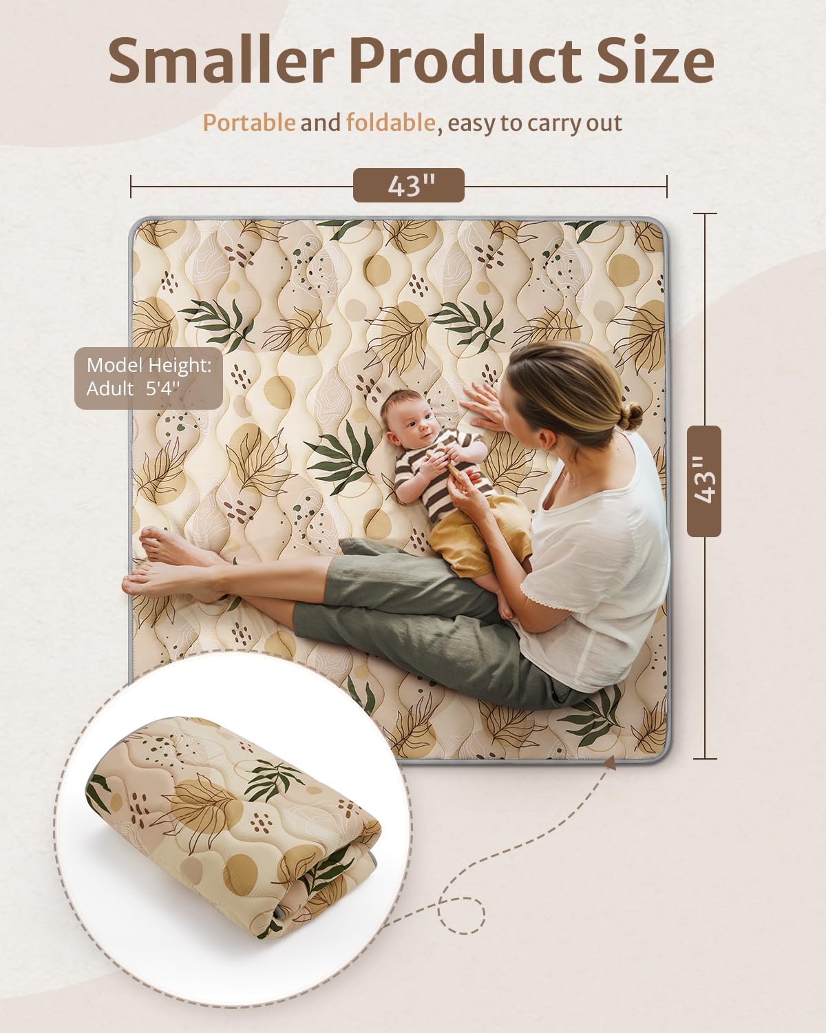 Blissful Diary play mat used indoors or outdoors for versatile tummy time and activity