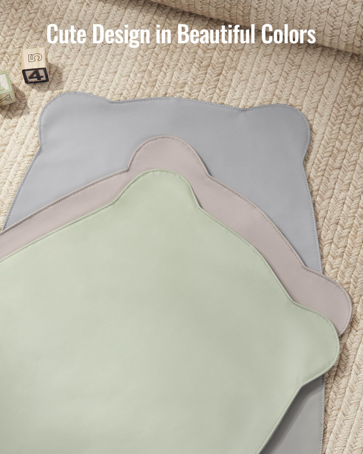 Blissful Diary portable pad tucked in a diaper bag for travel