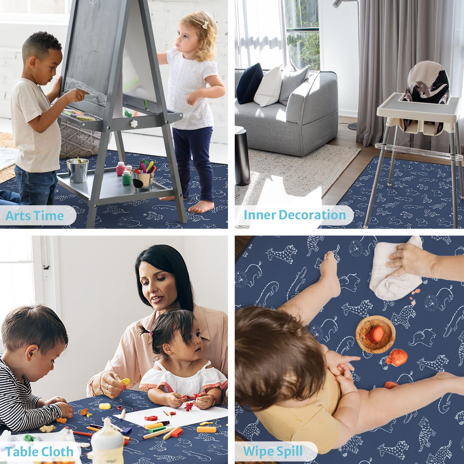 Blissful Diary Portable Splat Mat ideal for travel, picnics, and outdoor use