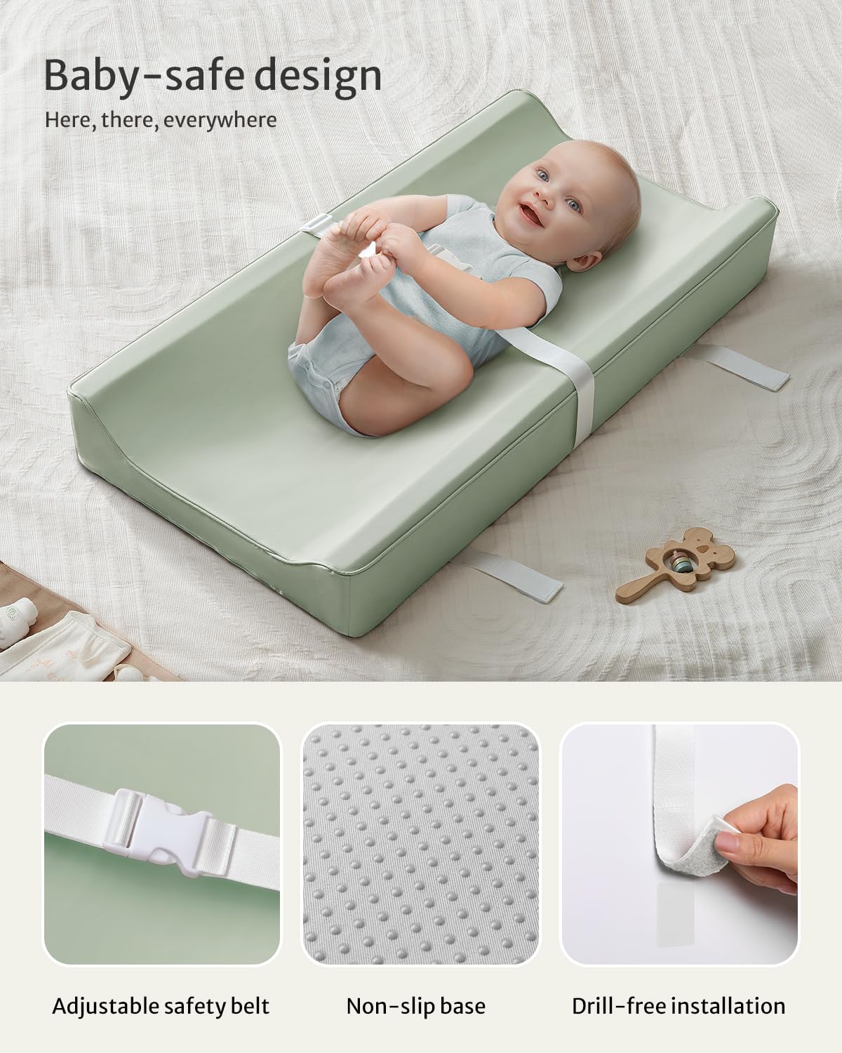Blissful Diary quick-release belt and straps support easy setup and secure changes