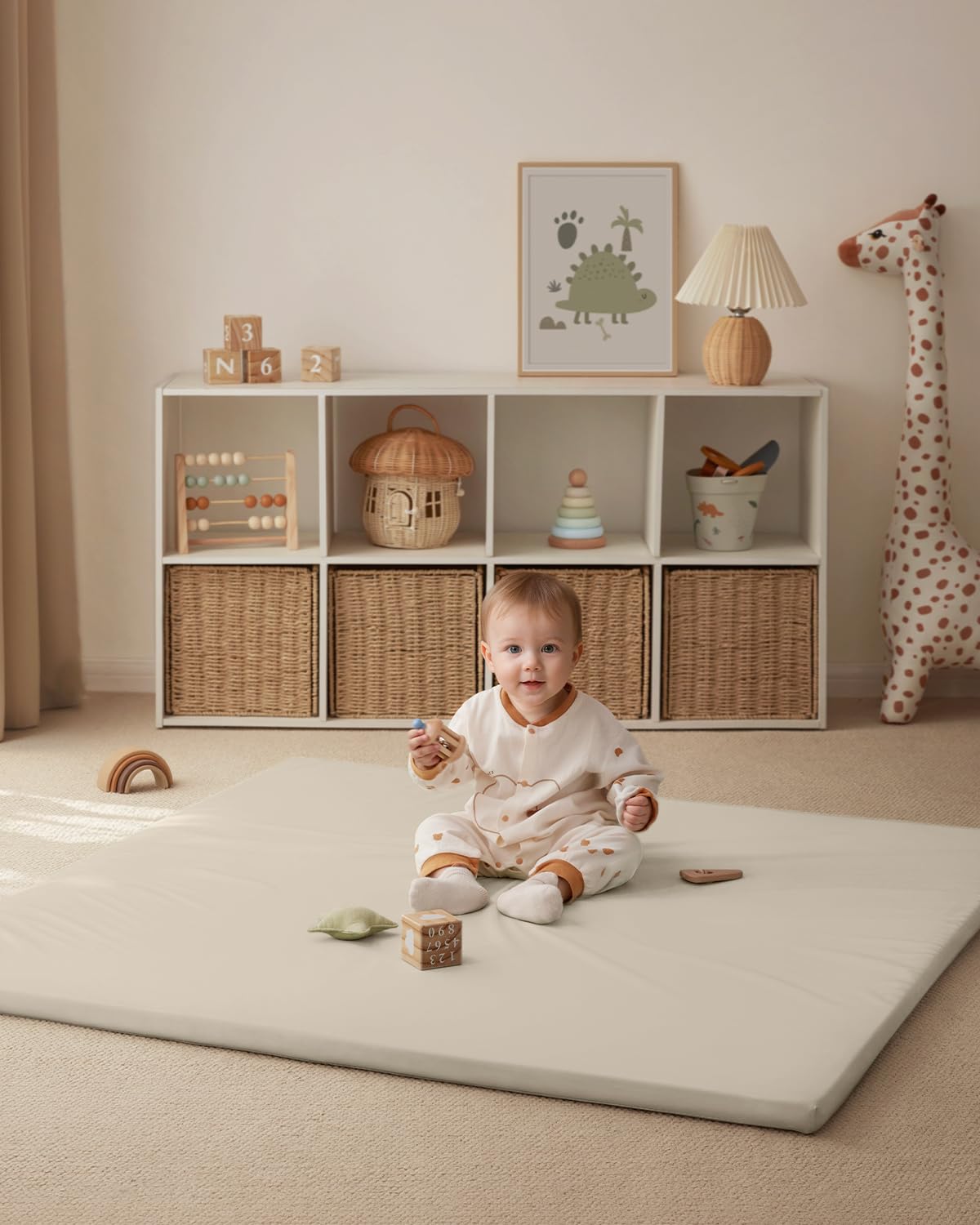 Blissful Diary safe cushioning supports baby exploration during play and crawl.