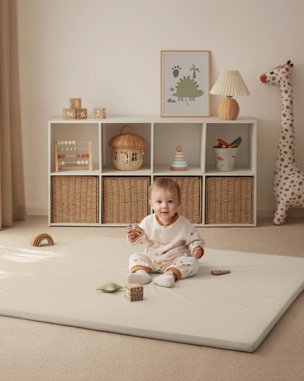 Blissful Diary safe cushioning supports baby exploration during play and crawl.