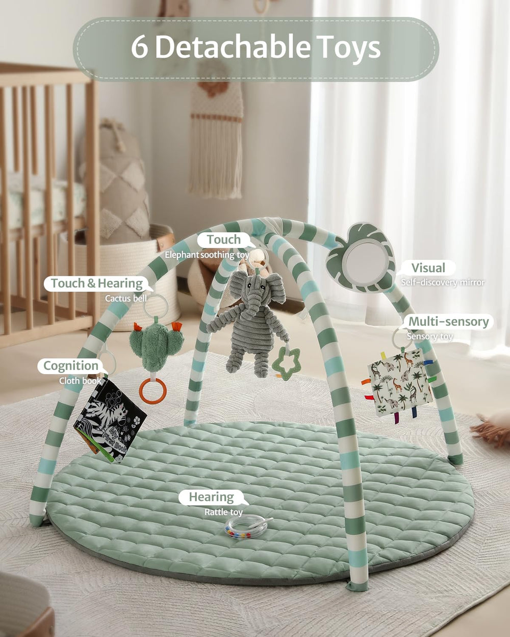 Blissful Diary self-discovery mirror toy enhances visual engagement and curiosity.