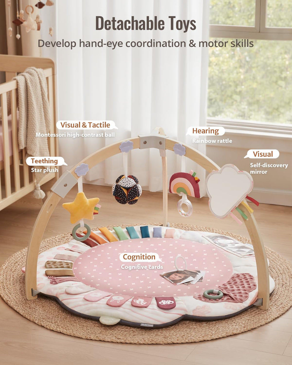Blissful Diary self-discovery mirror inviting baby’s focus and self-awareness.