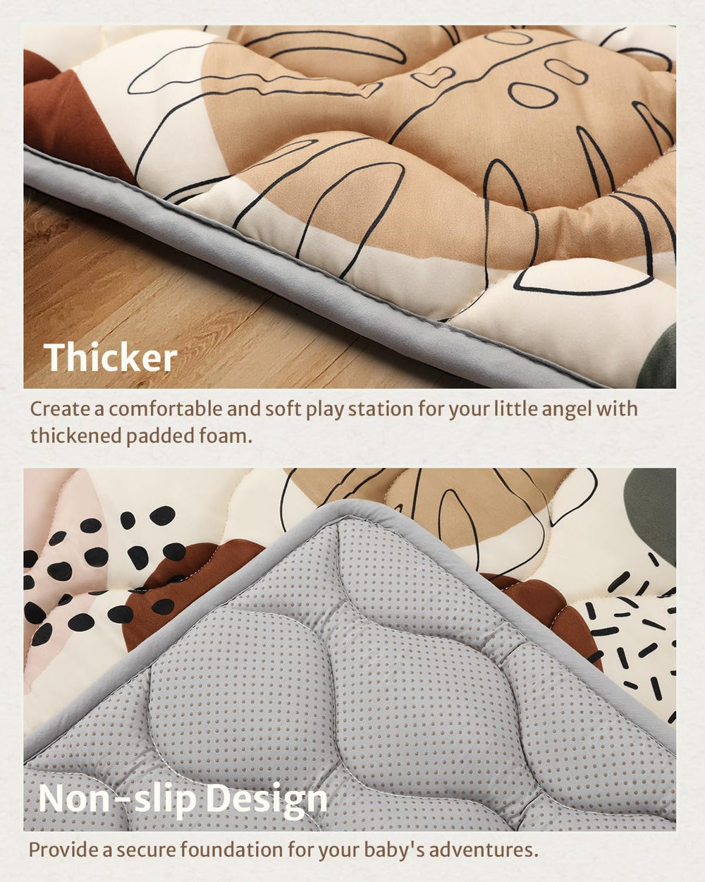 Blissful Diary soft padding foam top cushions wrists, elbows, and knees.