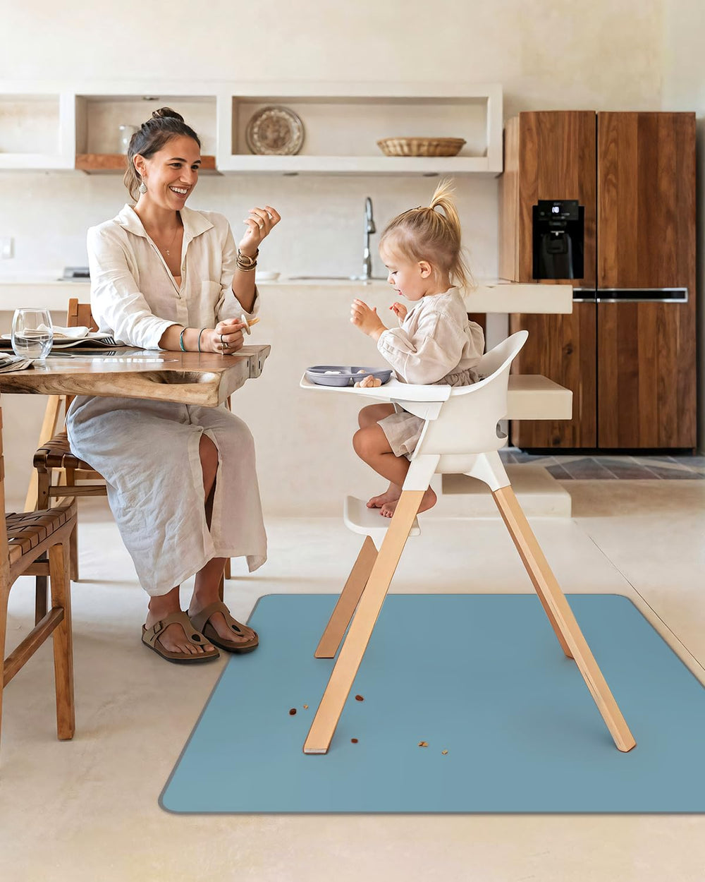 Blissful Diary Splat Mat 50-4 Inch Square covers a wide floor area.