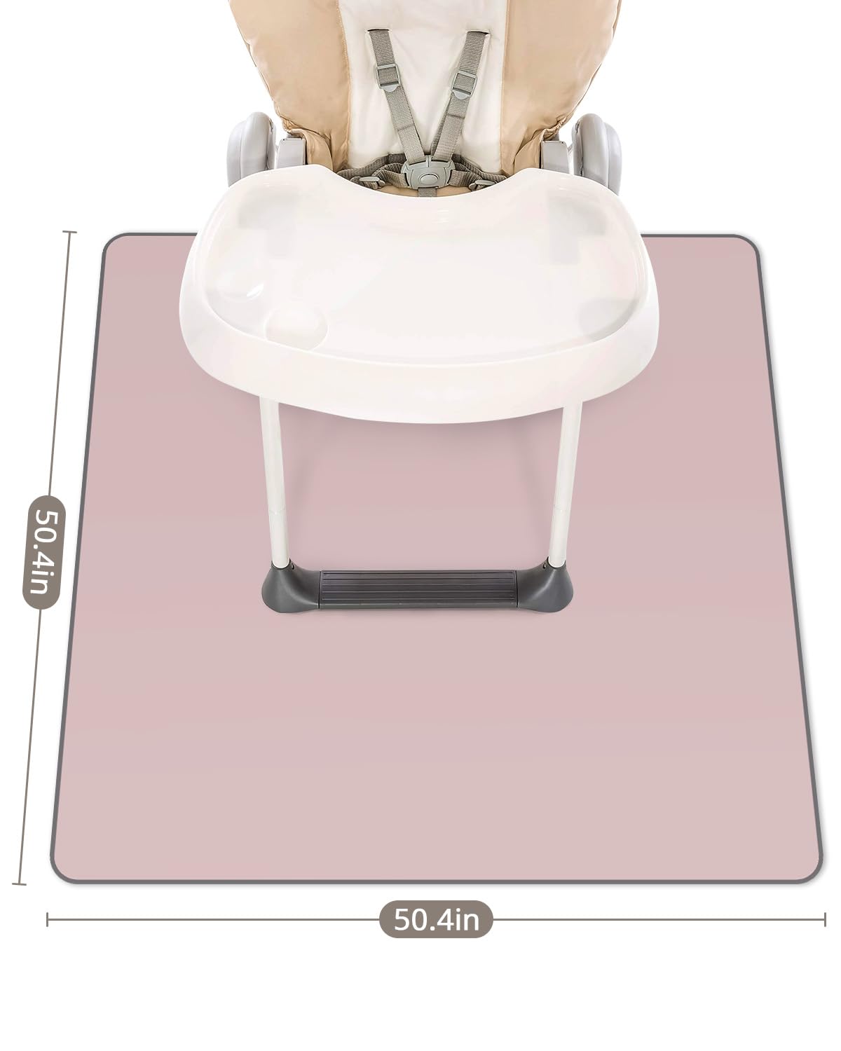 Blissful Diary splat mat anti-slip bottom helps keep it in place during meals.