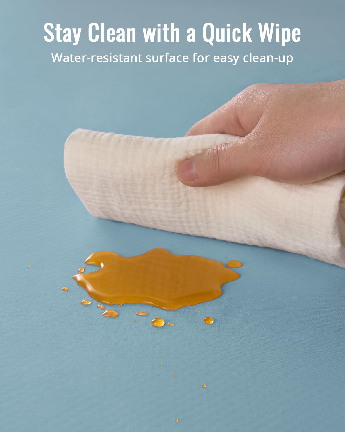 Blissful Diary Splat Mat Multi-Use Tablecloth for crafts, painting, and meals.