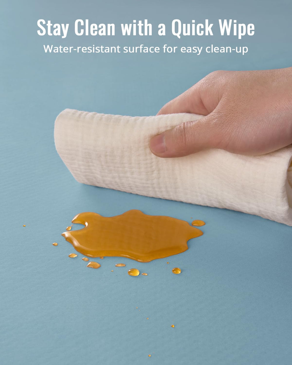 Blissful Diary Splat Mat Multi-Use Tablecloth for crafts, painting, and meals.