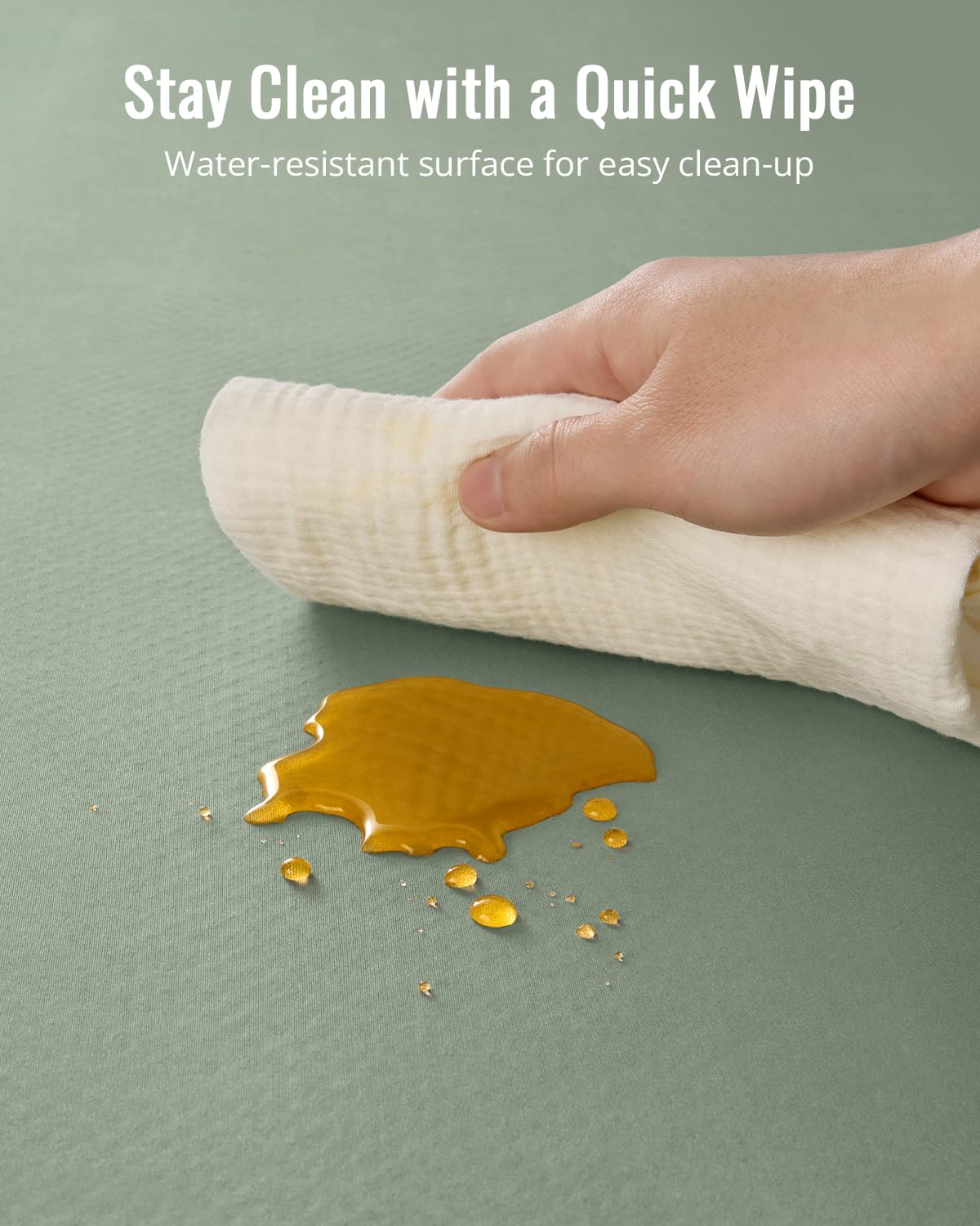 Blissful Diary Splat Mat doubles as a painting tablecloth.