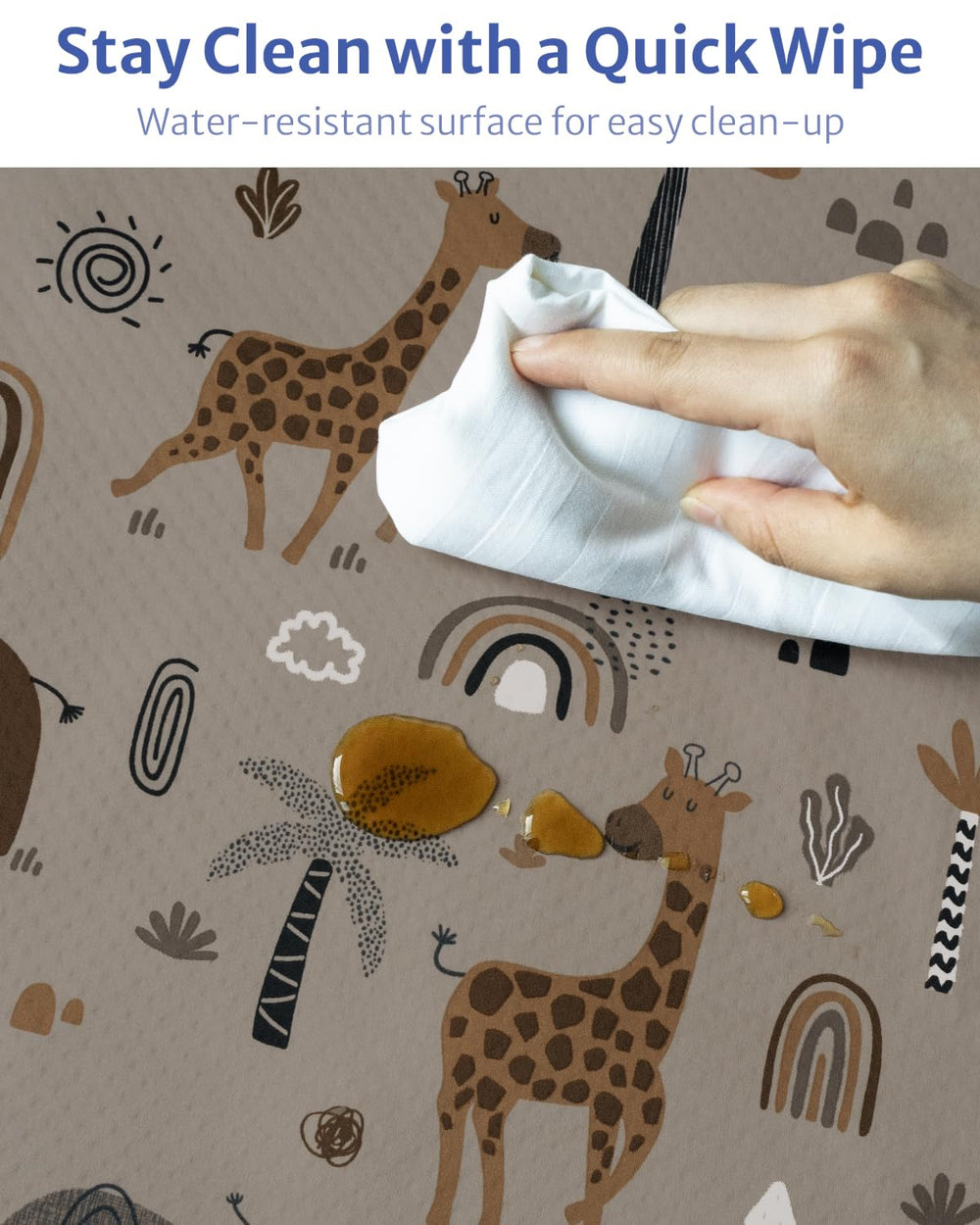 Blissful Diary splat mat doubles as tablecloth for play and crafts