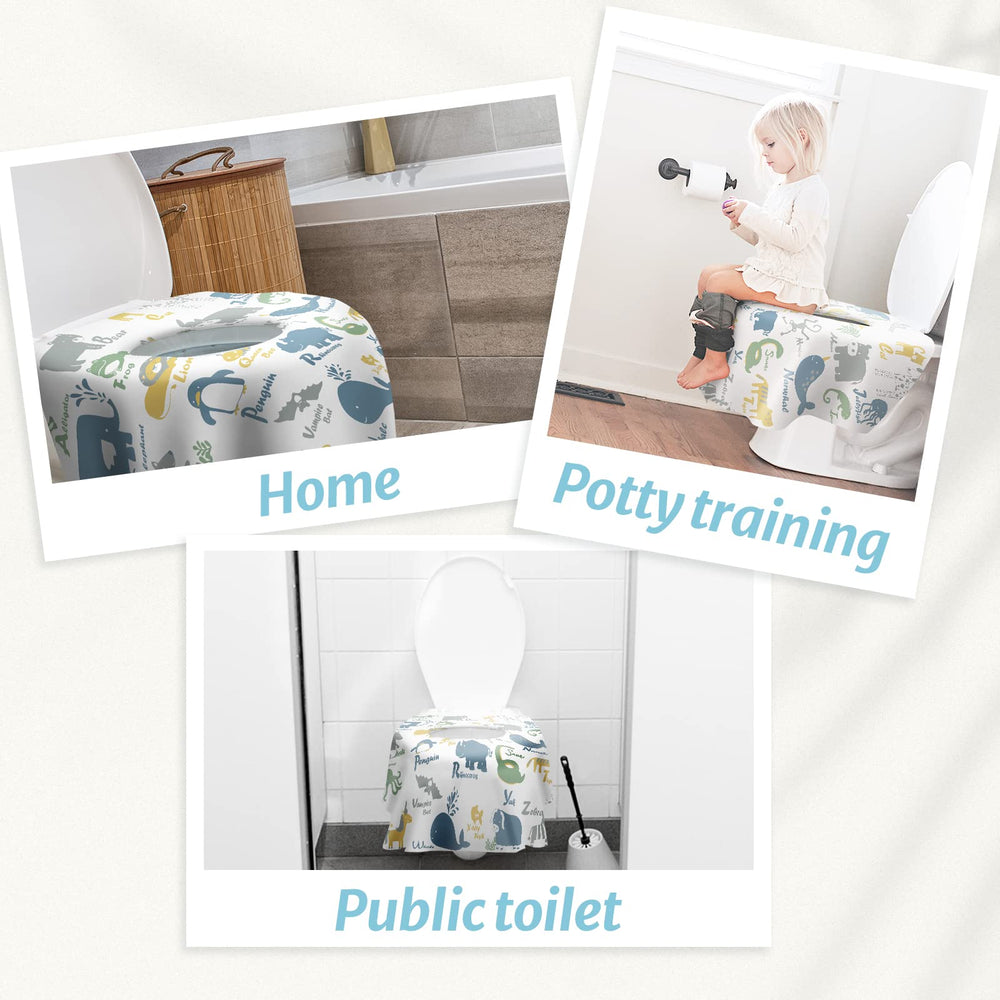 Blissful Diary toddler-use angle demonstrates easy public restroom visits.