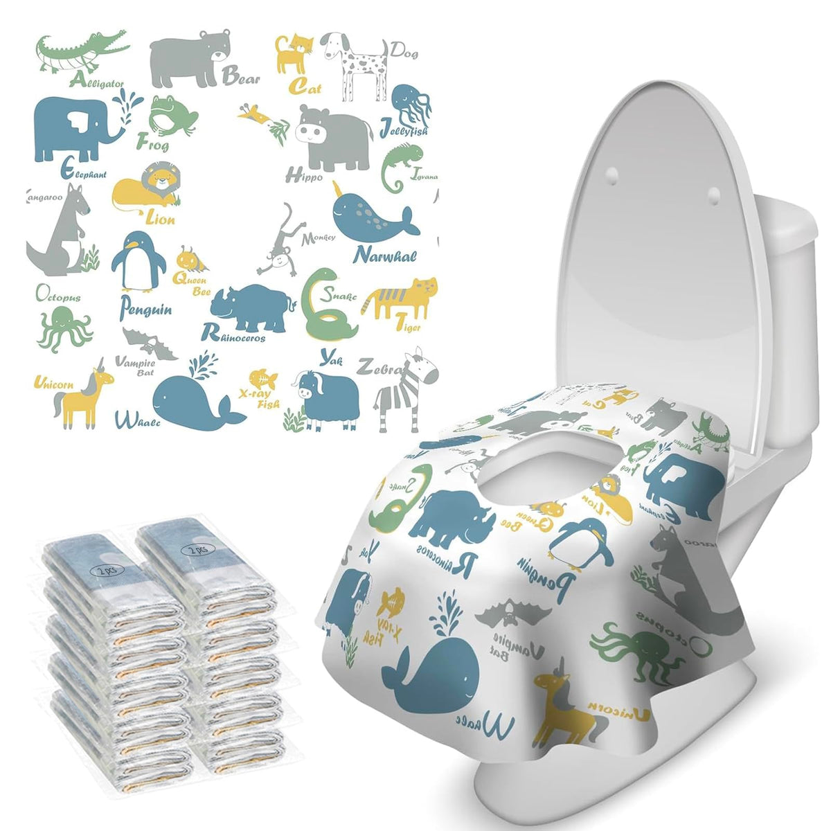 Blissful Diary extralarge toilet seat cover fully protects the seat in public restrooms.