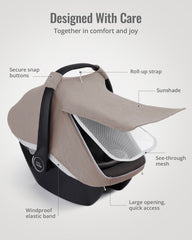 Blissful Diary two-layer window with mesh and sunshade for flexible coverage.