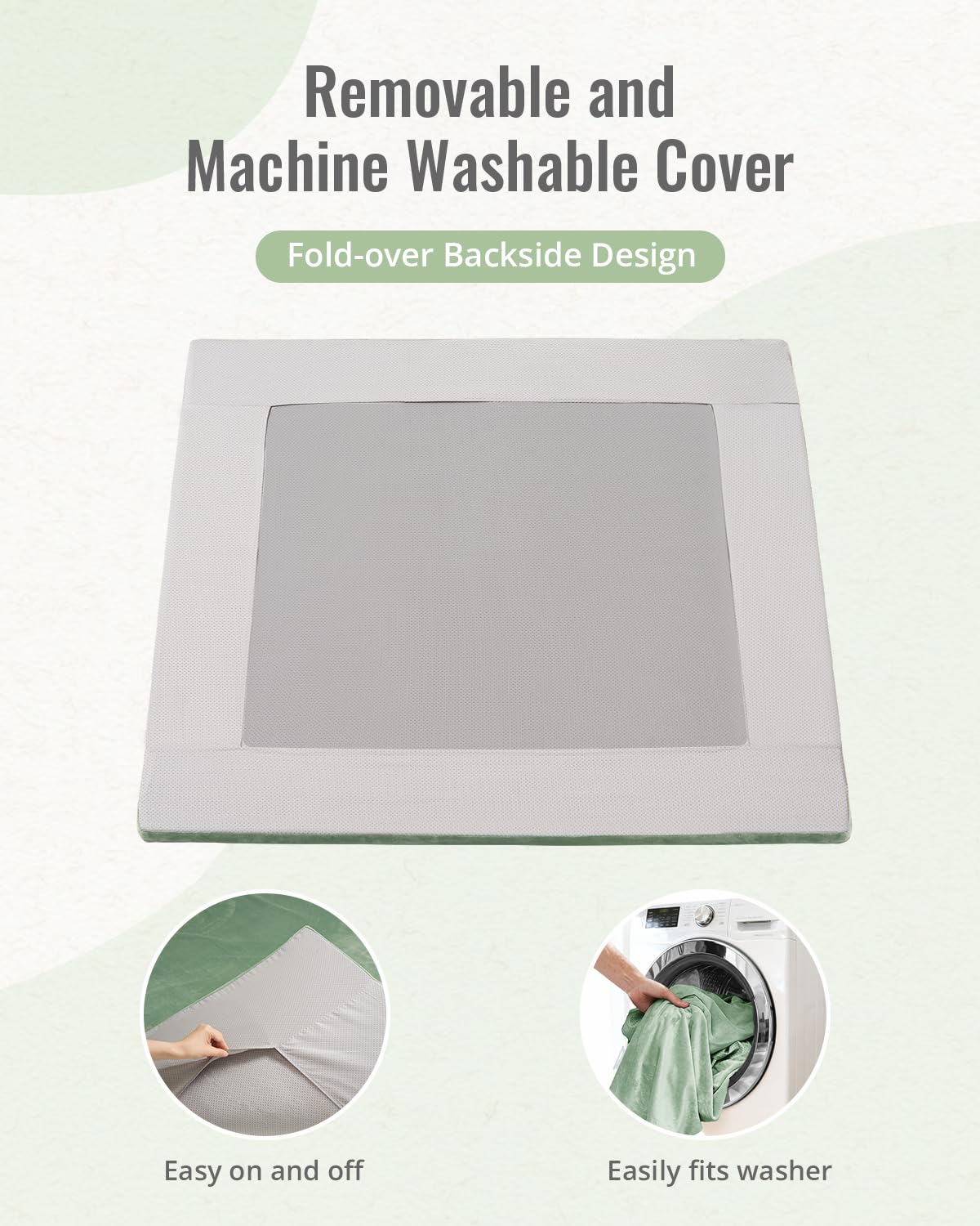 Blissful Diary play mat with cover removed for easy machine washing and deep cleaning.